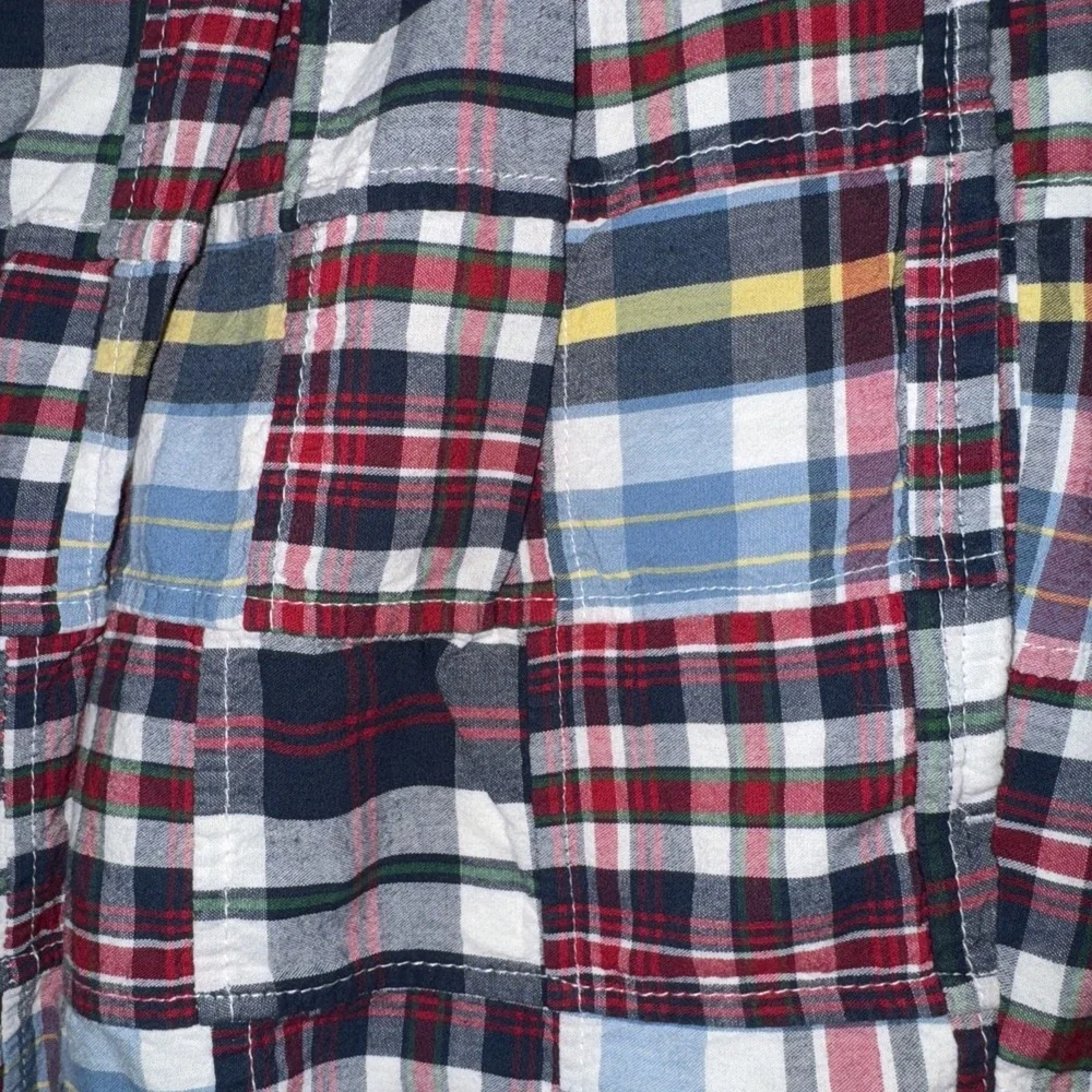 Jos. A. Bank Patchwork Madras Shorts Mens Plaid Multicolor 40 EXCELLENT - Picture 2 of 6